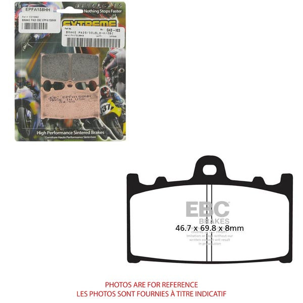 EBC EPFA Trackday Pads (EPFA158HH)