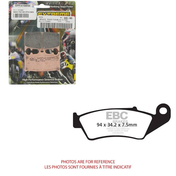 EBC EPFA Trackday Pads (EPFA185HH)