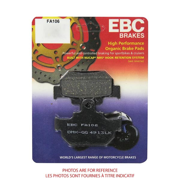 EBC Aramid Fiber Organic FA Series Pads (FA106)