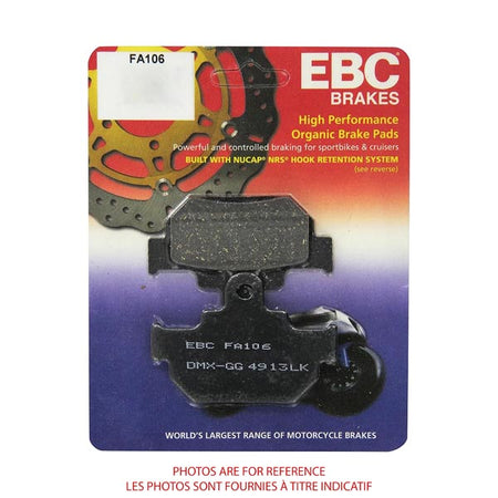 EBC Aramid Fiber Organic FA Series Pads (FA106)