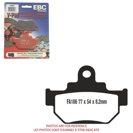 EBC Semi-Sintered V-Pads (FA106V)