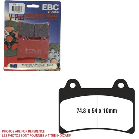 EBC Semi-Sintered V-Pads (FA123V)