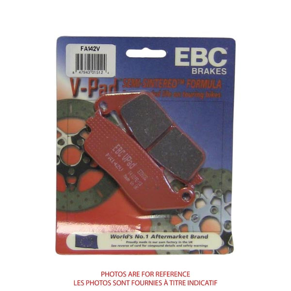 EBC Semi-Sintered V-Pads (FA142V)