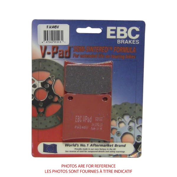 EBC Semi-Sintered V-Pads (FA146V)