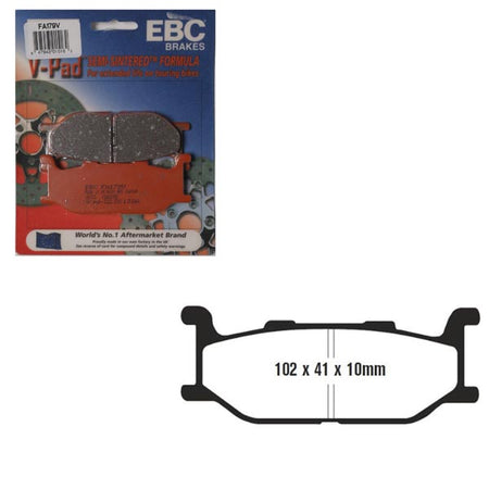 EBC Semi-Sintered V-Pads (FA179V)