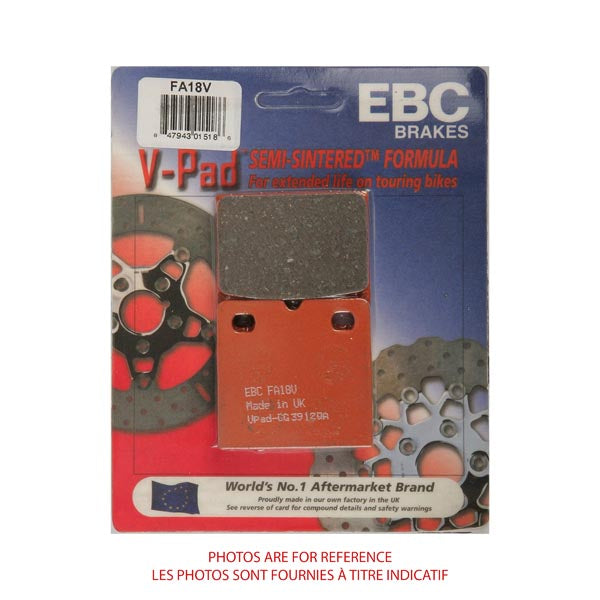 EBC Semi-Sintered V-Pads (FA18V)