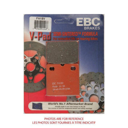 EBC Semi-Sintered V-Pads (FA18V)