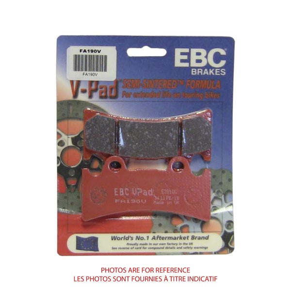 EBC Semi-Sintered V-Pads (FA190V)