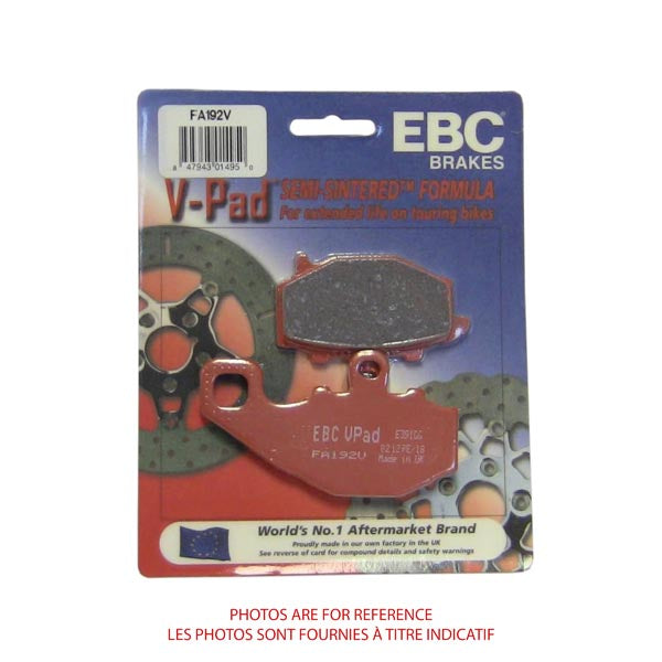 EBC Semi-Sintered V-Pads (FA192V)