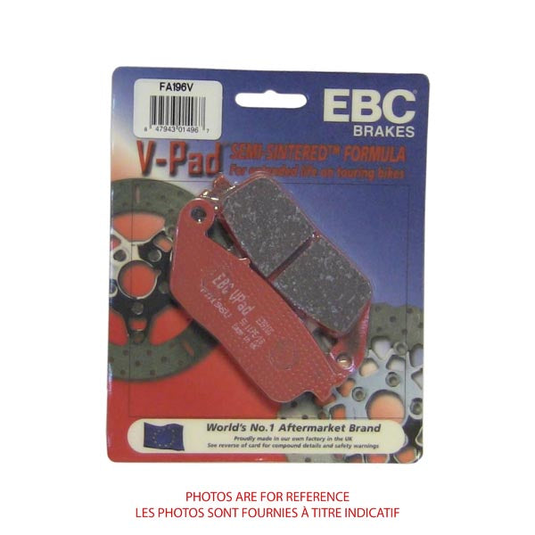 EBC Semi-Sintered V-Pads (FA196V)