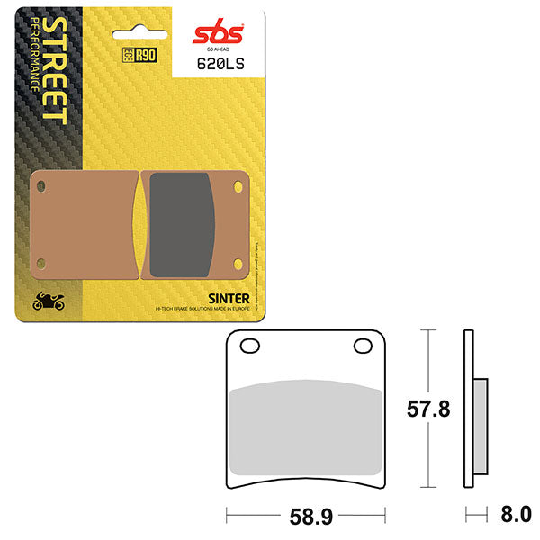 SBS PERFORMANCE LS SINTER BRAKE PAD (6260620108)