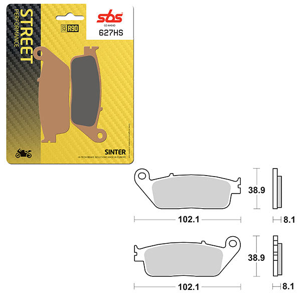 SBS PERFORMANCE HS SINTER BRAKE PAD (6250627108)