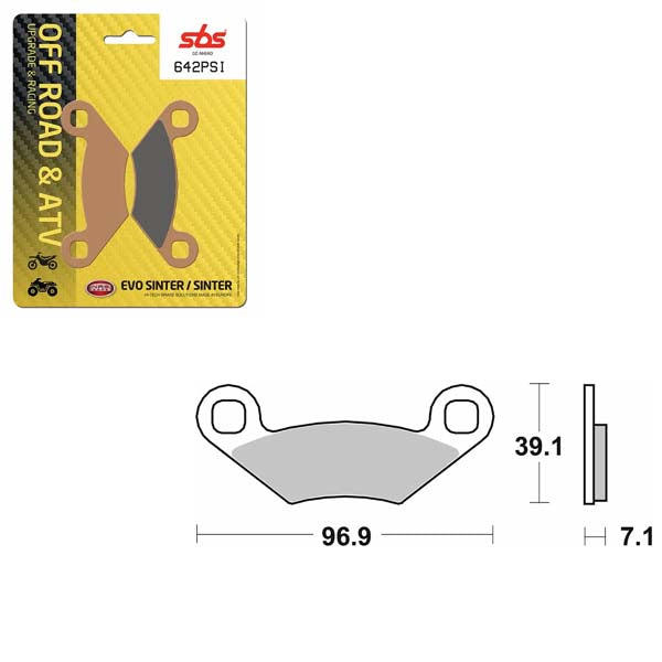 SBS EVO SINTER BRAKE PAD (6450642100)