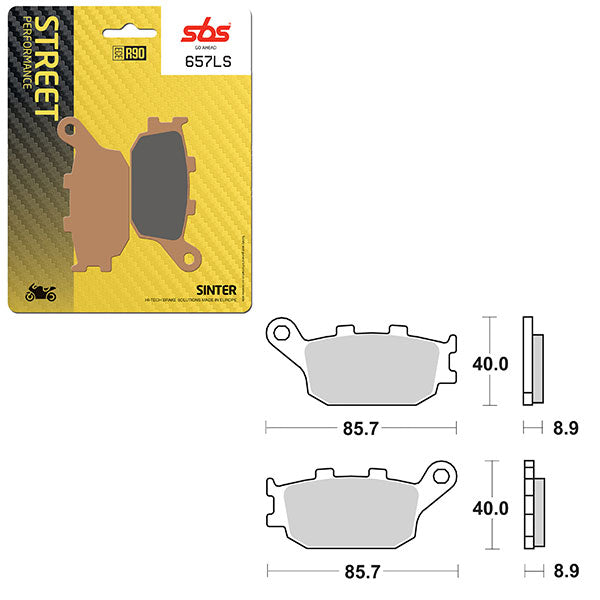 SBS PERFORMANCE LS SINTER BRAKE PAD (6260657108)
