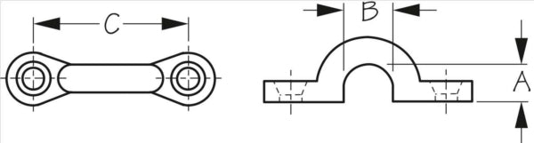 Sea Dog Nylon, Pad Eyes (700582)