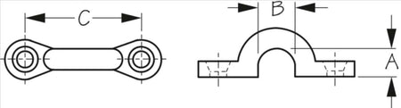 Sea Dog Nylon, Pad Eyes (700582)