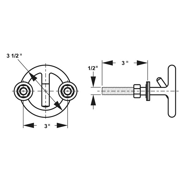 Sea Dog Line Transom Mount Ski Tow (700718)