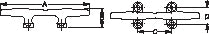 Sea Dog Steel Open Base Cleat (702234)