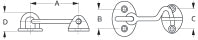 Sea Dog Door Hook (702347)