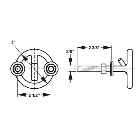 Sea Dog Line Transom Mount Ski Tow (702791)