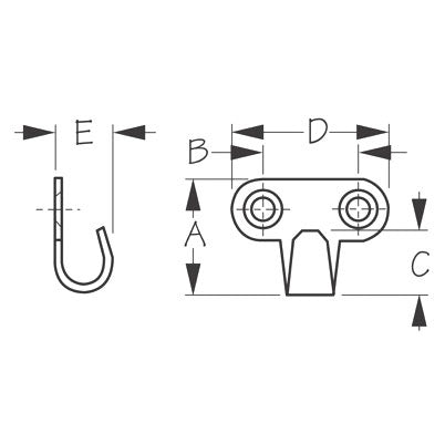 Sea Dog Hammock Hooks (702865)