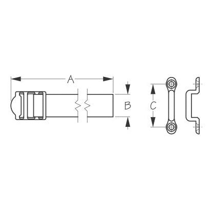 Sea Dog Attache et supports de boîte à batterie (702904)