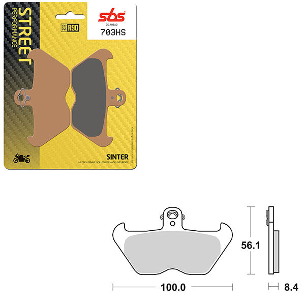 SBS PERFORMANCE HS SINTER BRAKE PAD (6250703108)