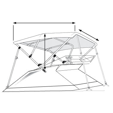 Taylor Made Hot Shot™ Bimini BoaTops (705314)
