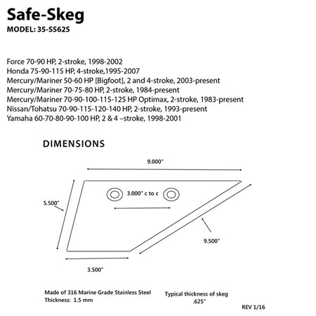 Panther Safe-Skeg (709555)