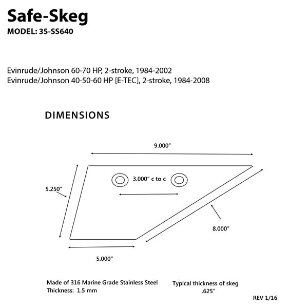 Panther Safe-Skeg (709558)