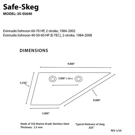 Panther Safe-Skeg (709558)