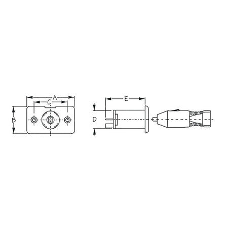 Sea Dog Power Socket 12-Volts (710546)