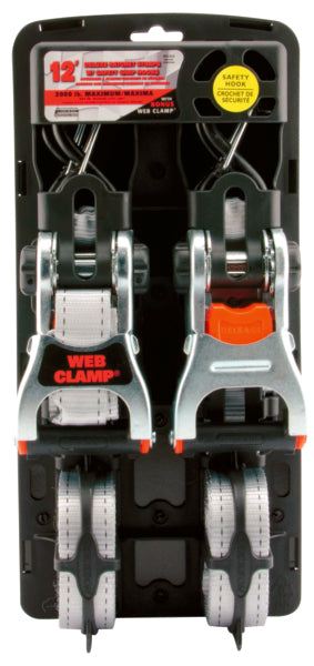 Erickson Deluxe Tie-Down with Web Clamp & Snap Hook (715085)