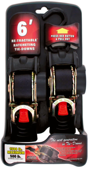 Erickson Black Re-tractable Tie-Down (715089)