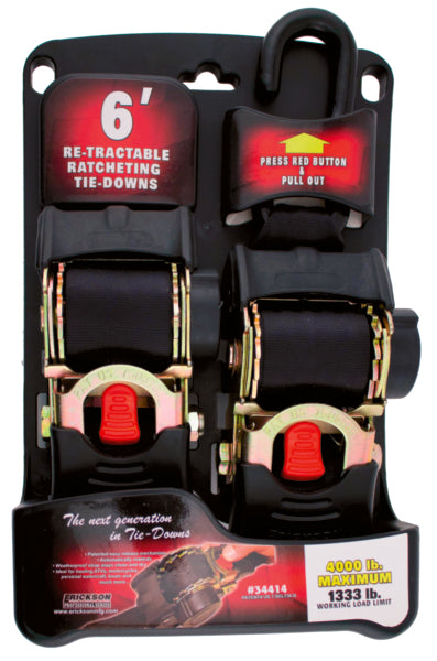Erickson Re-tractable Tie-Downs 2"x6' (715090)