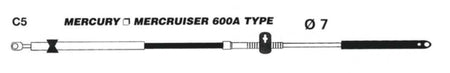 Uflex Mercury Gen I Control Cable - C5 (718633)