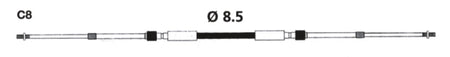 Uflex Universal 33C Control Cable - C8 (718644)