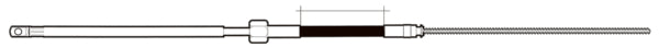 Uflex M66 Universel Rotary Steering Cable (660148)