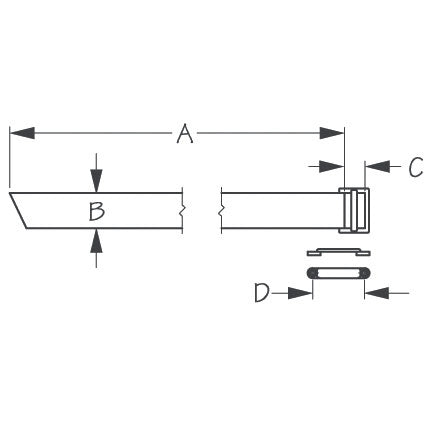 Sea Dog Battery Box Strap and Brackets (720544)