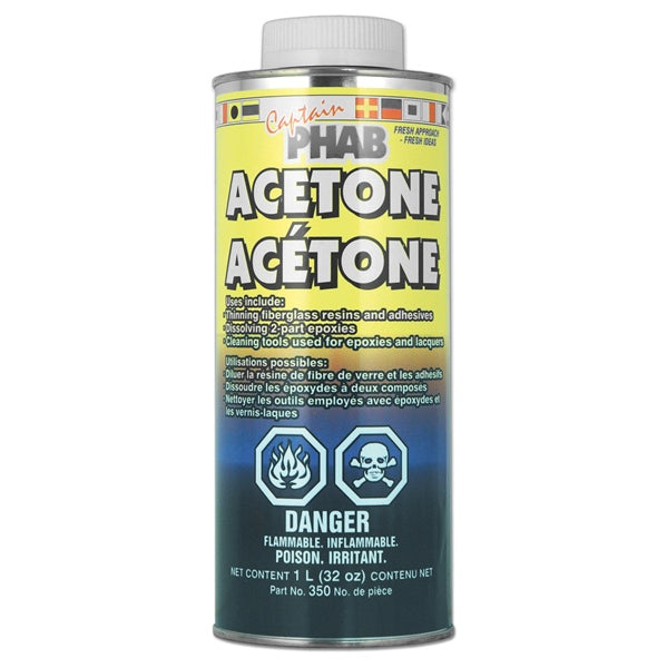 Captain Phab Acetone Fiberglass Cleaner (721614)