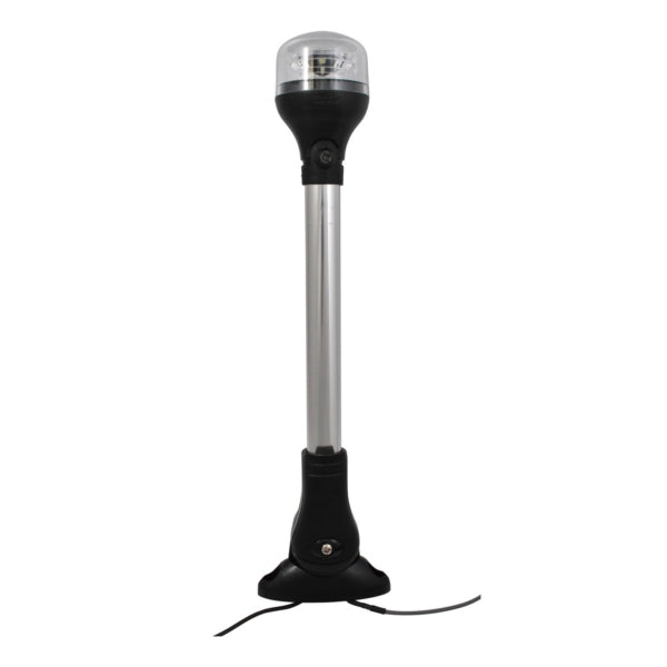 Attwood All Around Navigation Light, Vertical Mount with 20” Pole (732548)