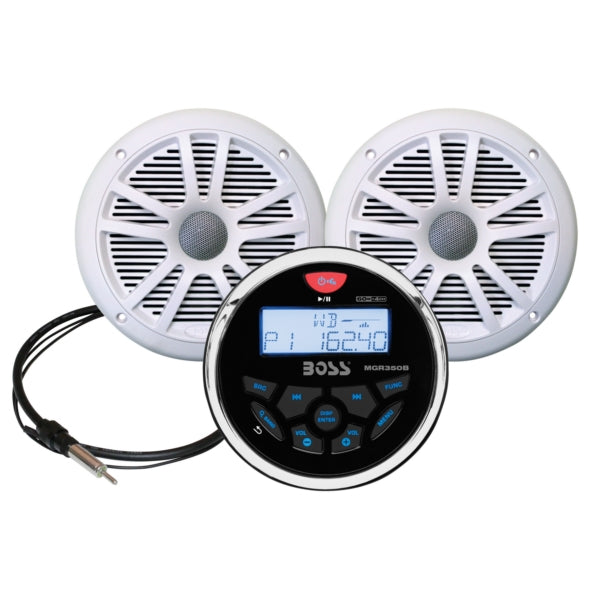 Boss Audio Audio Receiver Kit with Speaker White (732580)