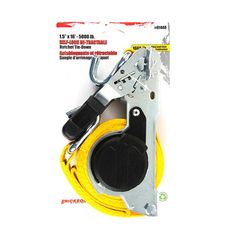 Erickson Self-Lock Re-Tractable Ratchet Tie-Down (734647)