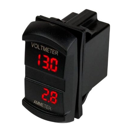 Sea Dog Dual Volt/Amp Meter Rocker Switch Style (738398)