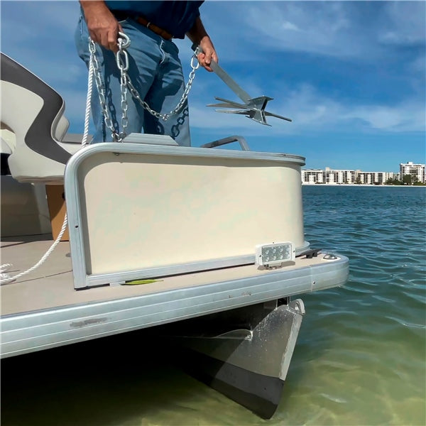 Kimpex Galvanized #8 Cast Iron Fluke Claw Anchor Kit w/100' of Anchor Line (745035)