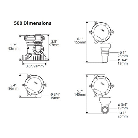 Attwood Tsunami MK2 Bilge Pump (764091)