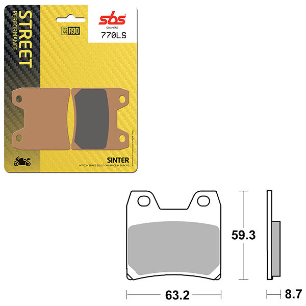 SBS PERFORMANCE LS SINTER BRAKE PAD (6260770108)