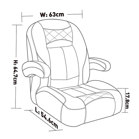 Kimpex Captain Boat Seat (778044)
