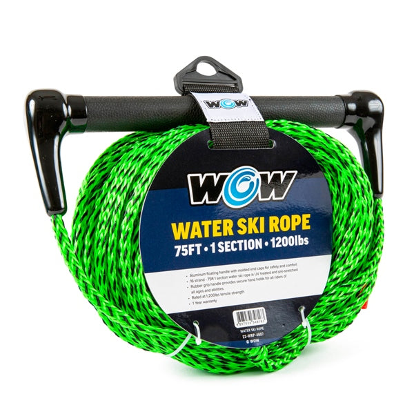 WOW 75' 1 Section Tow Rope with Rubber Handle (778070)