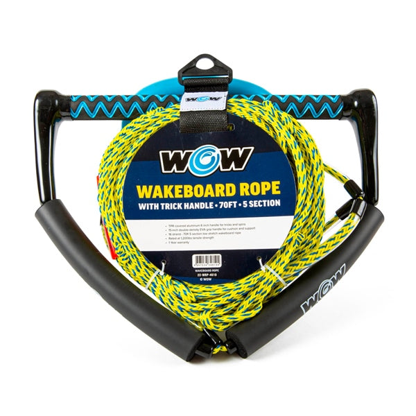 WOW 70' Wakeboard Rope- with Trick Handle (778073)